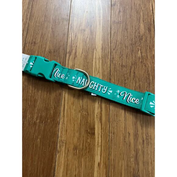 Naughty or nice Festive dog collar- Size XL- New - Picture 1 of 3